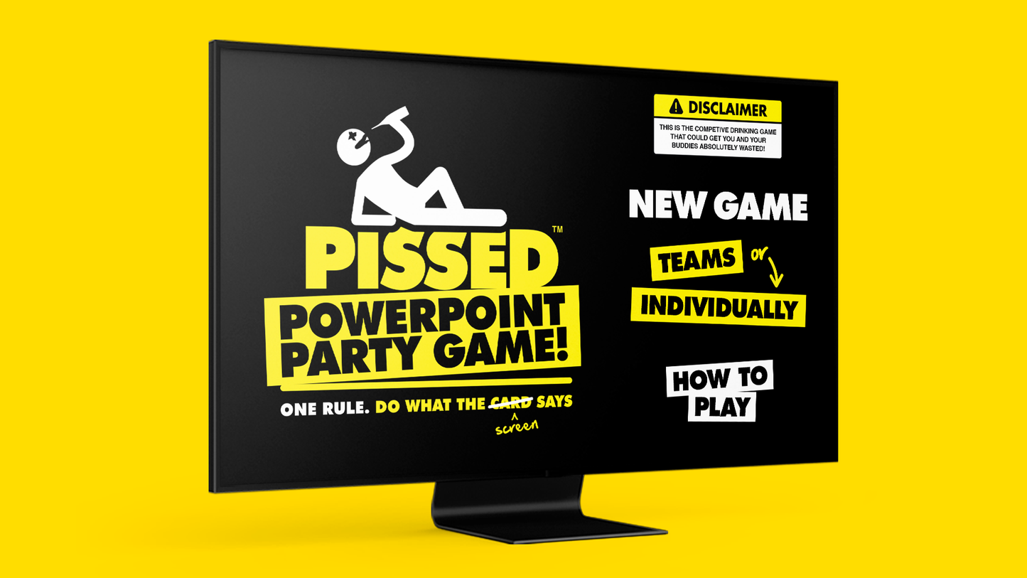 Pissed! The Hilarious New Drinking PowerPoint Party Game