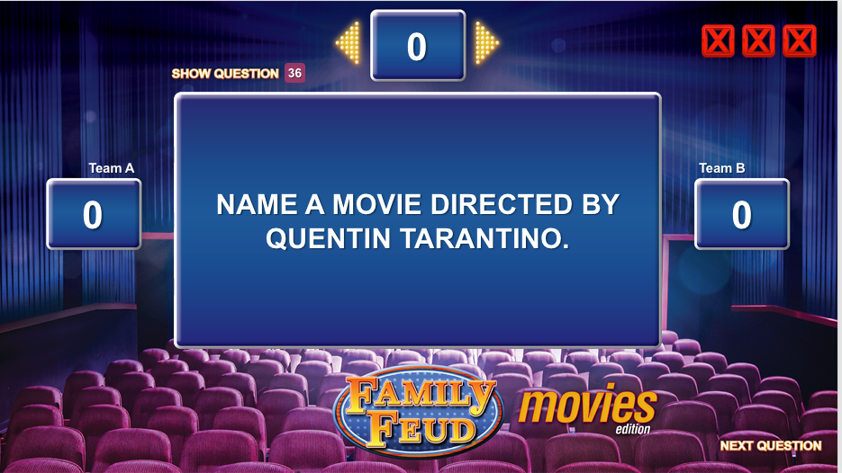 Family Feud Movies Edition PowerPoint Party Game