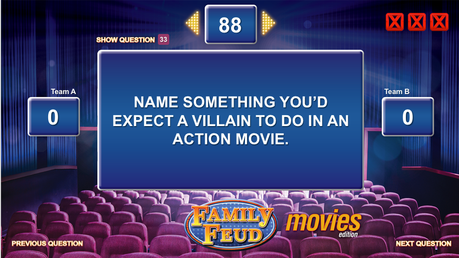 Family Feud Movies Edition PowerPoint Party Game
