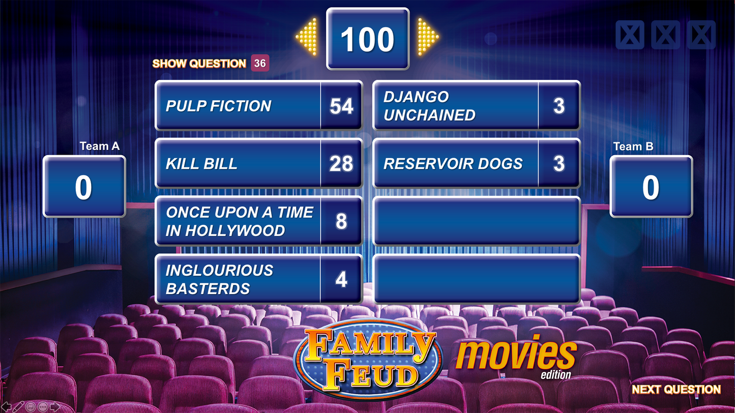 Family Feud Movies Edition PowerPoint Party Game